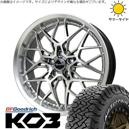 BFグッドリッチ オールテレーン T/A KO3 265/65R17 ＋ プレシャス アストM5 ハイパーシルバーポリッシュ 17インチ 7J +38 5H114.3P サマー・ホイール4本セット。1枚目。