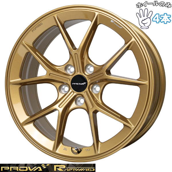 WRX STI 18インチ アルミホイール 5穴114.3 | ホットスタッフ プローバ ラフィナート プレミアムゴールド 8.5J 4本