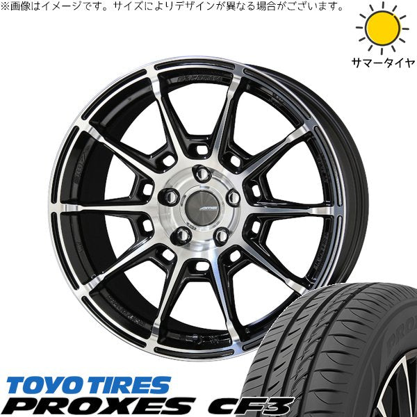 トーヨータイヤ プロクセス CF3 225/40R18 ＋ ガレルナ レフィーノ ブラックポリッシュ 18インチ 8J +48 5H114.3P サマー・ホイール4本セット。1枚目。