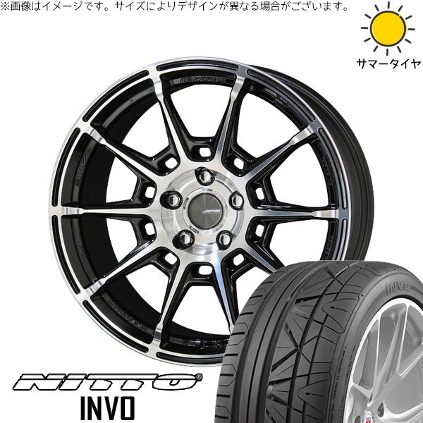 ニットー インボ 245/40R19 ＋ ガレルナ レフィーノ ブラックポリッシュ 19インチ 8J +35 5H114.3P サマー・ホイール4本セット。1枚目。