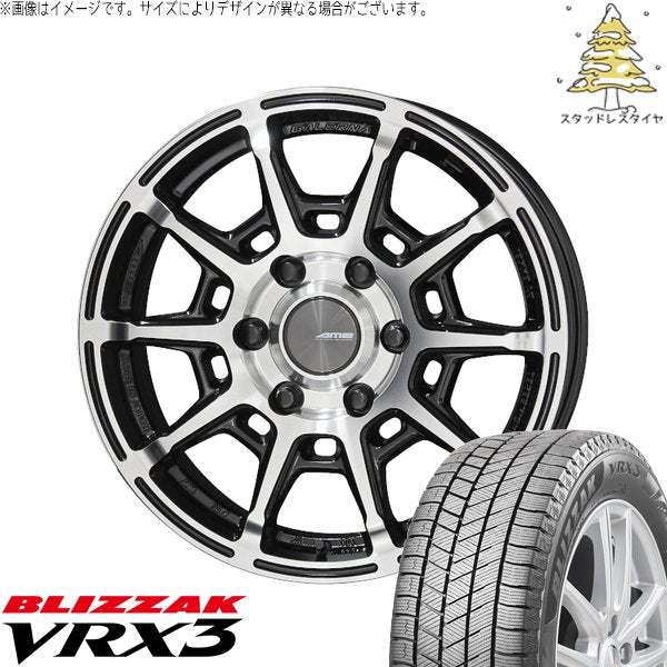 ブリヂストン ブリザック VRX3 215/70R16 ＋ ガレルナ レフィーノ ブラックポリッシュ 16インチ 6.5J +38 6H139.7P スタッドレス・ホイール4本セット。1枚目。