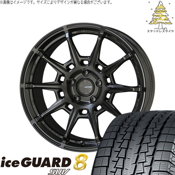 ヨコハマタイヤ アイスガード8 SUV 235/60R18 ＋ ガレルナ レフィーノ マットブラック 18インチ 8J +48 5H114.3P スタッドレス・ホイール4本セット。1枚目。