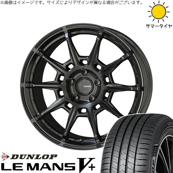ダンロップ ルマンファイブ 245/40R18 ＋ ガレルナ レフィーノ マットブラック 18インチ 8J +48 5H114.3P サマー・ホイール4本セット。1枚目。