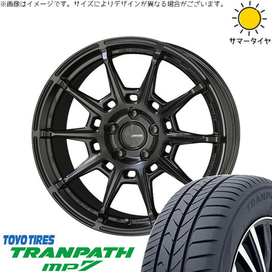 トーヨータイヤ トランパス MP7 225/60R18 ＋ ガレルナ レフィーノ マットブラック 18インチ 7.5J +48 5H114.3P サマー・ホイール4本セット。1枚目。