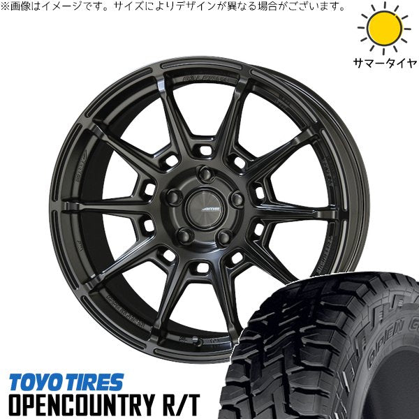 トーヨータイヤ オープンカントリー R/T 225/55R18 ＋ ガレルナ レフィーノ マットブラック 18インチ 8J +48 5H114.3P サマー・ホイール4本セット。1枚目。
