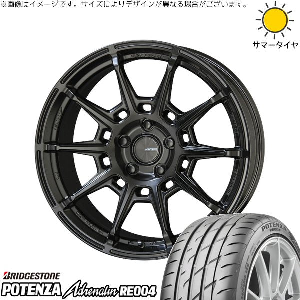 ブリヂストン ポテンザ アドレナリン RE004 225/45R18 ＋ ガレルナ レフィーノ マットブラック 18インチ 8J +48 5H114.3P サマー・ホイール4本セット。1枚目。