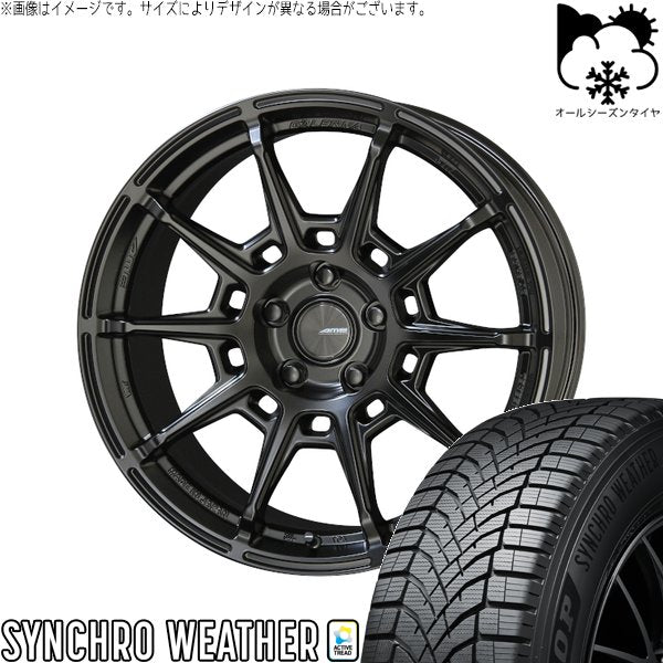 ダンロップ シンクロウェザー 245/40R18 ＋ ガレルナ レフィーノ マットブラック 18インチ 9.5J +22 5H114.3P オールシーズン・ホイール4本セット。1枚目。