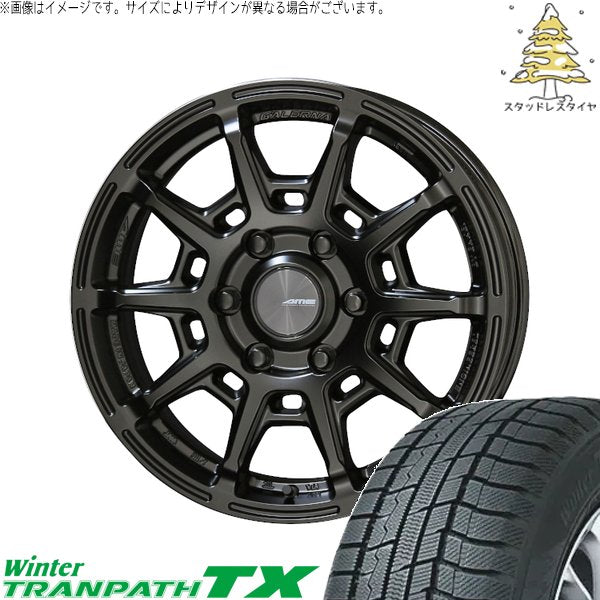 トーヨータイヤ ウィンタートランパス TX 215/60R17 ＋ ガレルナ レフィーノ マットブラック 17インチ 6.5J +38 6H139.7P スタッドレス・ホイール4本セット。1枚目。