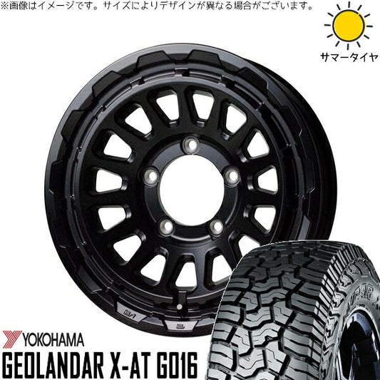 ヨコハマタイヤ ジオランダー X-AT G016 225/75R16 ＋ バークレイ ハードロック リザード セミグロスブラック 16インチ 5.5J +20 5H139.7P サマー・ホイール4本セット。1枚目。