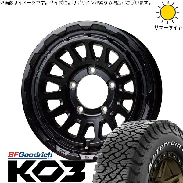 BFグッドリッチ オールテレーン T/A KO3 225/70R16 ＋ バークレイ ハードロック リザード セミグロスブラック 16インチ 5.5J +20 5H139.7P サマー・ホイール4本セット。1枚目。