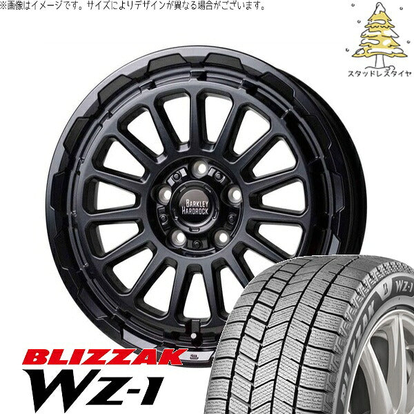 ブリヂストン ブリザック WZ-1 265/65R17 ＋ バークレイ ハードロック リザード セミグロスブラック 17インチ 7J +38 5H114.3P スタッドレス・ホイール4本セット。1枚目。