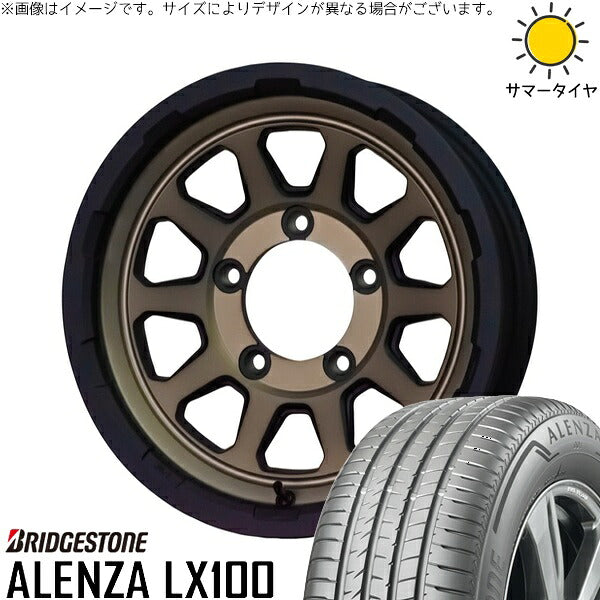 ブリヂストン アレンザ LX100 215/70R16 ＋ マッドクロス レンジャー マットブロンズ 16インチ 5.5J +20 5H139.7P サマー・ホイール4本セット。1枚目。