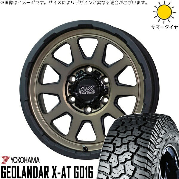 ヨコハマタイヤ ジオランダー X-AT G016 285/70R17 ＋ マッドクロス レンジャー マットブロンズ 17インチ 8J +20 6H139.7P サマー・ホイール4本セット。1枚目。