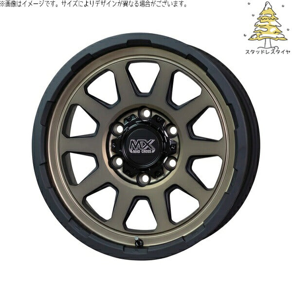 輸入スタッドレスタイヤ（銘柄指定不可） 215/65R16 ＋ マッドクロス レンジャー マットブロンズ 16インチ 6.5J +38 6H139.7P ホイール4本セット。1枚目。