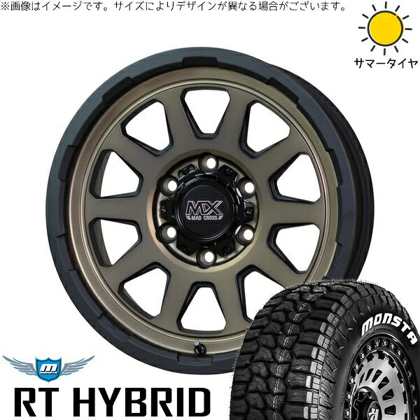 モンスタタイヤ RT ハイブリッド 215/65R16 ＋ マッドクロス レンジャー マットブロンズ 16インチ 6.5J +38 6H139.7P サマー・ホイール4本セット。1枚目。