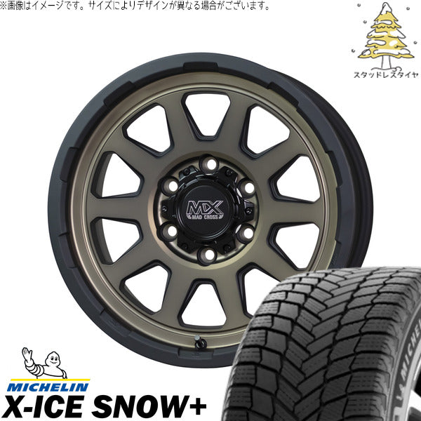 ミシュラン エックスアイス スノー+ 265/60R18 ＋ マッドクロス レンジャー マットブロンズ 18インチ 8J +20 6H139.7P スタッドレス・ホイール4本セット。1枚目。