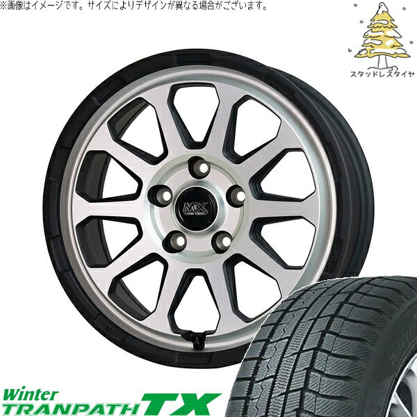 トーヨータイヤ ウィンタートランパス TX 215/60R17 ＋ マッドクロス レンジャー マットシルバー 17インチ 7J +45 5H114.3P スタッドレス・ホイール4本セット。1枚目。