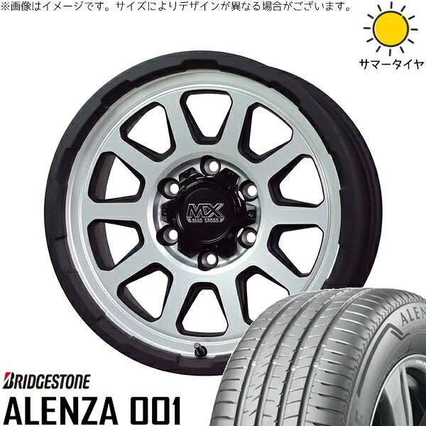 ブリヂストン アレンザ 001 285/60R18 ＋ マッドクロス レンジャー マットシルバー 18インチ 8J +20 6H139.7P サマー・ホイール4本セット。1枚目。