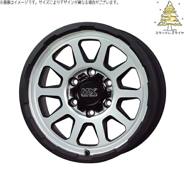 輸入スタッドレスタイヤ（銘柄指定不可） 215/65R16 ＋ マッドクロス レンジャー マットシルバー 16インチ 6.5J +38 6H139.7P ホイール4本セット。1枚目。