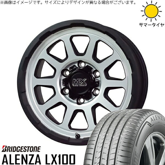ブリヂストン アレンザ LX100 (ALENZA LX100) 265/70R17 ＋ マッドクロス レンジャー マットシルバー 17インチ 8J +20 6H139.7P サマー・ホイール4本セット。1枚目。