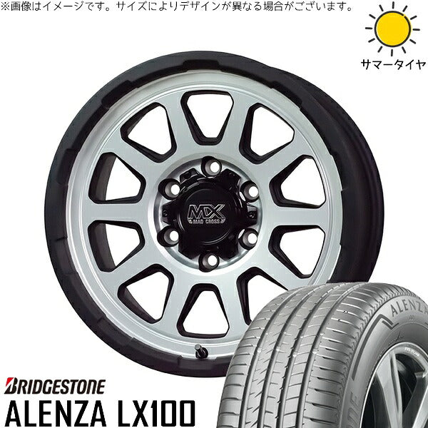 ブリヂストン アレンザ LX100 265/60R18 ＋ マッドクロス レンジャー マットシルバー 18インチ 8J +20 6H139.7P サマー・ホイール4本セット。1枚目。