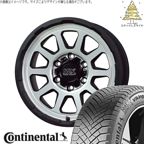 コンチネンタル バイキングコンタクト8 265/70R17 ＋ マッドクロス レンジャー マットシルバー 17インチ 8J +20 6H139.7P スタッドレス・ホイール4本セット。1枚目。
