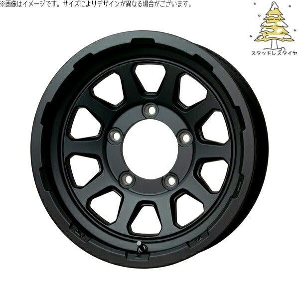 輸入スタッドレスタイヤ（銘柄指定不可） 215/70R16 ＋ マッドクロス レンジャー マットブラック 16インチ 5.5J +20 5H139.7P ホイール4本セット。1枚目。