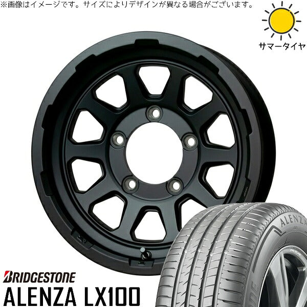 ブリヂストン アレンザ LX100 215/70R16 ＋ マッドクロス レンジャー マットブラック 16インチ 5.5J +20 5H139.7P サマー・ホイール4本セット。1枚目。