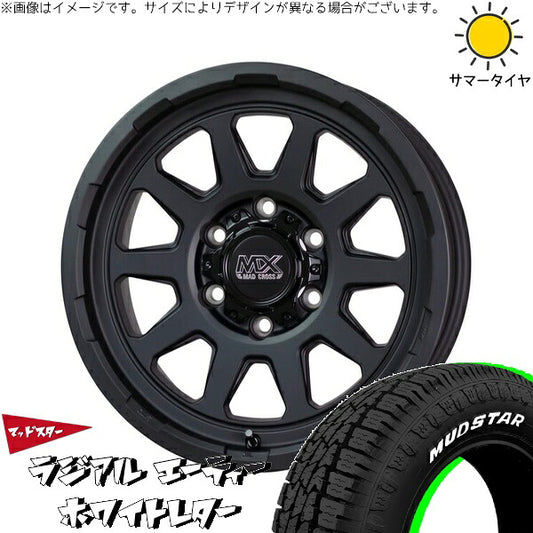 マッドスター ラジアル A/T (RADIAL A/T) 215/65R16 ＋ マッドクロス レンジャー マットブラック 16インチ 6.5J +38 6H139.7P サマー・ホイール4本セット。1枚目。