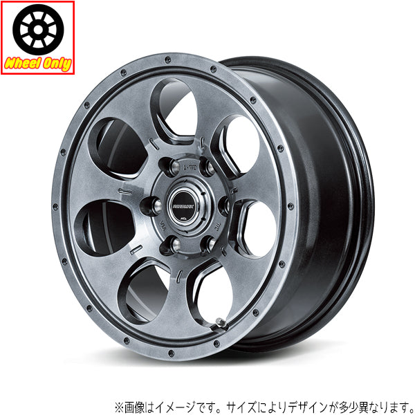 ハイラックス プラド 17インチ アルミホイール 6穴139.7 | MIDホイール マッドエージェント 7.5J +25 4本セット
