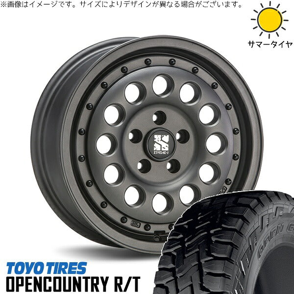 トーヨータイヤ オープンカントリー R/T 215/70R16 ＋ エクストリームJ ラギッド ガンブラック 16インチ 6.5J +38 5H100P サマー・ホイール4本セット。1枚目。