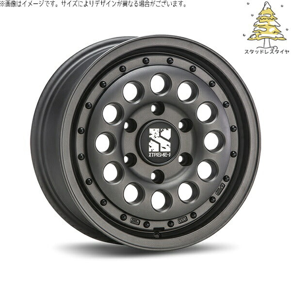 輸入スタッドレスタイヤ（銘柄指定不可） 215/65R16 ＋ エクストリームJ ラギッド ガンブラック 16インチ 6.5J +38 6H139.7P ホイール4本セット。1枚目。