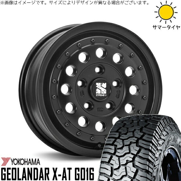 ヨコハマタイヤ ジオランダー X-AT G016 215/65R16 ＋ エクストリームJ ラギッド サテンブラック 16インチ 6.5J +38 6H139.7P サマー・ホイール4本セット。1枚目。