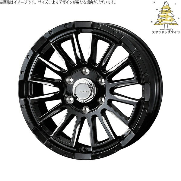輸入スタッドレスタイヤ（銘柄指定不可） 215/70R16 ＋ マッコイズ RV-5 ブラックミーリング 16インチ 6.5J +38 6H139.7P ホイール4本セット。1枚目。