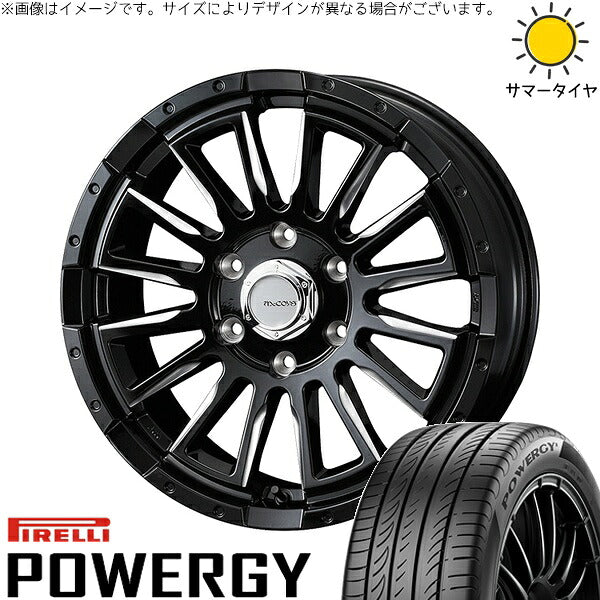 ピレリ パワジー 215/65R16 ＋ マッコイズ RV-5 ブラックミーリング 16インチ 6.5J +38 6H139.7P サマー・ホイール4本セット。1枚目。