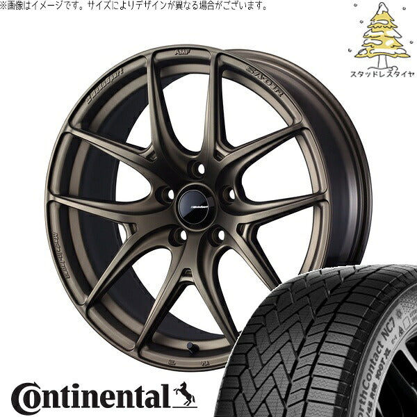コンチネンタル ノースコンタクト NC7 245/40R18 ＋ ウェッズスポーツ SA01R EJブロンズ 18インチ 8.5J +45 5H114.3P スタッドレス・ホイール4本セット。1枚目。