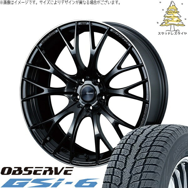 トーヨータイヤ オブザーブ Gsi-6 255/45R20 ＋ ウェッズスポーツ SA20R メタルブラックF 20インチ 8.5J +45 5H114.3P スタッドレス・ホイール4本セット。1枚目。