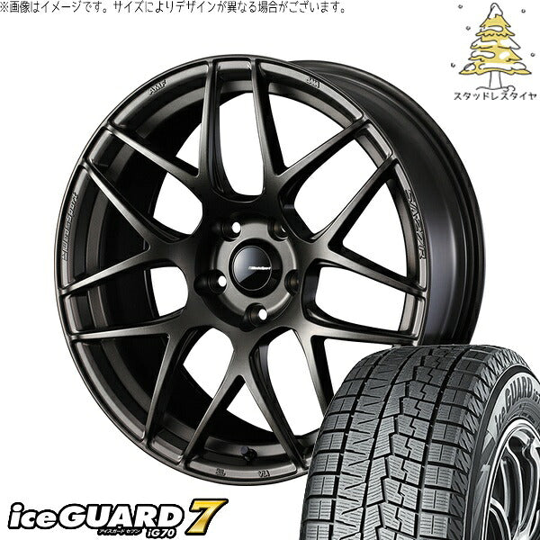 ヨコハマタイヤ アイスガードセブン IG70 215/50R18 ＋ ウェッズスポーツ SA27R EJブロンズ 18インチ 7.5J +45 5H114.3P スタッドレス・ホイール4本セット。1枚目。