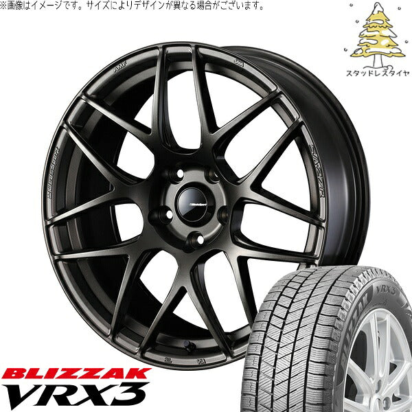ブリヂストン ブリザック VRX3 225/40R18 ＋ ウェッズスポーツ SA27R EJブロンズ 18インチ 8.5J +35 5H114.3P スタッドレス・ホイール4本セット。1枚目。