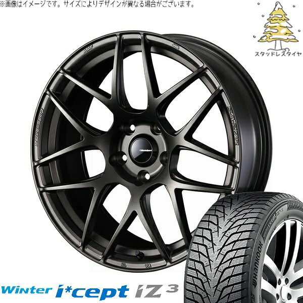 ハンコック ウィンターアイセプト IZ3 W636 215/60R17 ＋ ウェッズスポーツ SA27R EJブロンズ 17インチ 7J +48 5H114.3P スタッドレス・ホイール4本セット。1枚目。