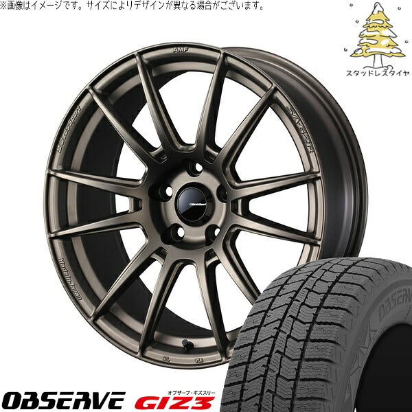 トーヨータイヤ オブザーブ GIZ3 225/40R18 ＋ ウェッズスポーツ SA62R EJブロンズ 18インチ 7.5J +45 5H114.3P スタッドレス・ホイール4本セット。1枚目。