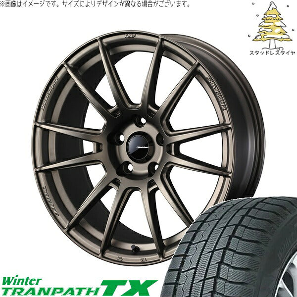 トーヨータイヤ ウィンタートランパス TX 235/55R18 ＋ ウェッズスポーツ SA62R EJブロンズ 18インチ 7.5J +35 5H114.3P スタッドレス・ホイール4本セット。1枚目。