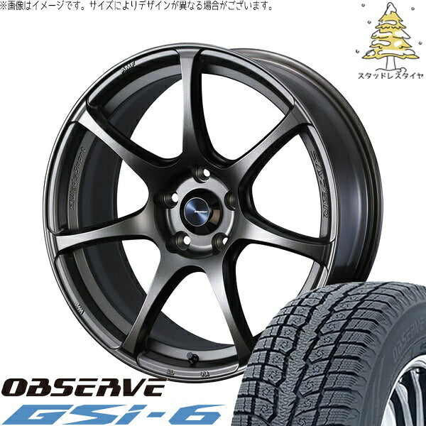 トーヨータイヤ オブザーブ Gsi-6 225/65R17 ＋ ウェッズスポーツ SA75R EJブロンズ 17インチ 7J +48 5H114.3P スタッドレス・ホイール4本セット。1枚目。