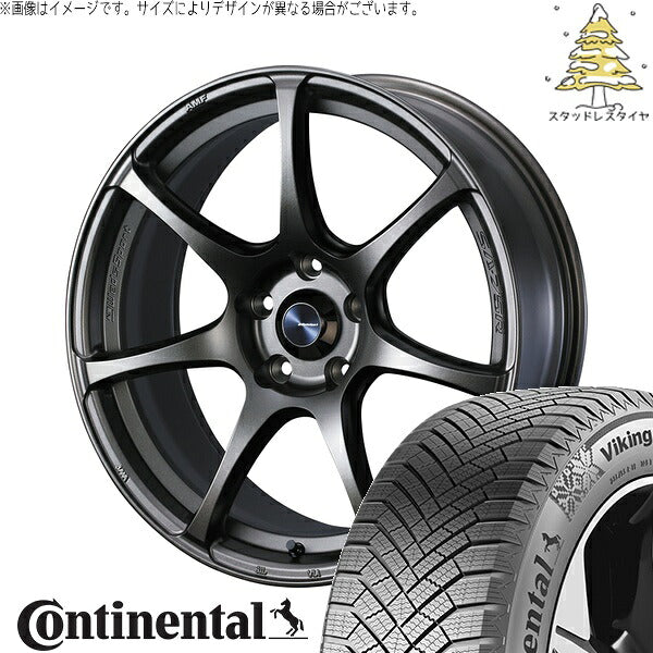コンチネンタル バイキングコンタクト8 245/40R18 ＋ ウェッズスポーツ SA75R EJブロンズ 18インチ 8.5J +35 5H114.3P スタッドレス・ホイール4本セット。1枚目。