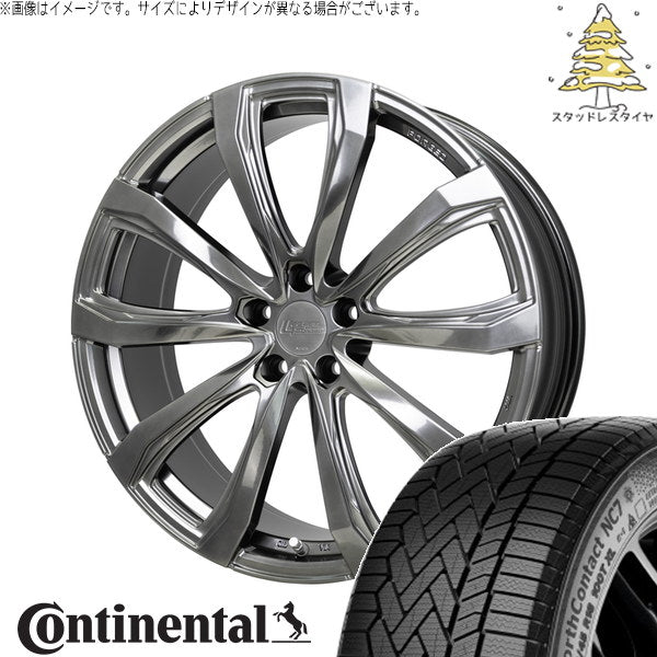 コンチネンタル ノースコンタクト NC7 225/55R19 ＋ シュティッヒ レグザス フォージド FS-01 ハイパーシルバー 19インチ 7.5J +40 5H120P スタッドレス・ホイール4本セット。1枚目。