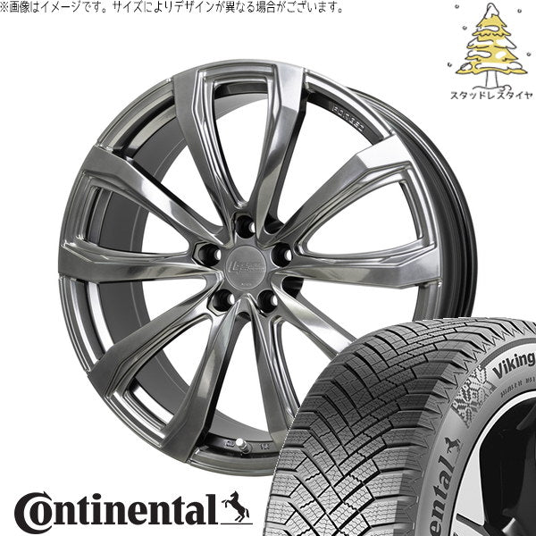 コンチネンタル バイキングコンタクト8 235/60R18 ＋ シュティッヒ レグザス フォージド FS-01 ハイパーシルバー 18インチ 7.5J +35 5H114.3P スタッドレス・ホイール4本セット。1枚目。
