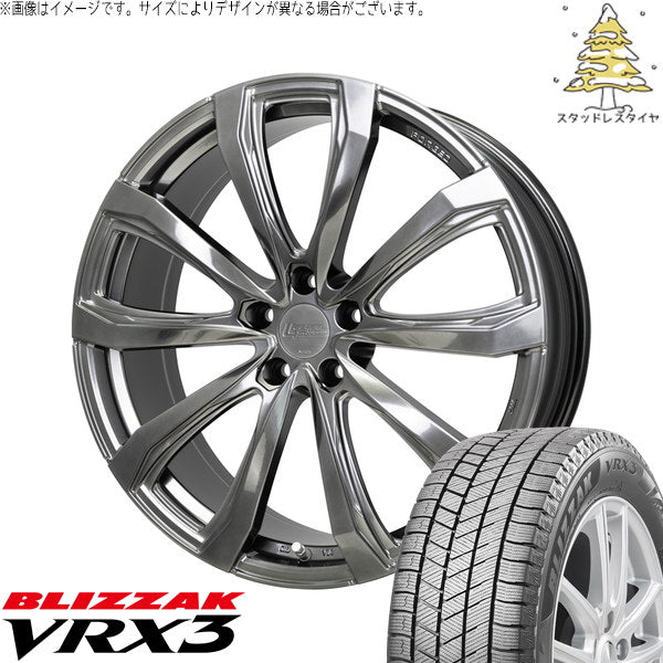 ブリヂストン ブリザック VRX3 255/45R20 ＋ シュティッヒ レグザス フォージド FS-01 ハイパーシルバー 20インチ 8J +40 5H114.3P スタッドレス・ホイール4本セット。1枚目。