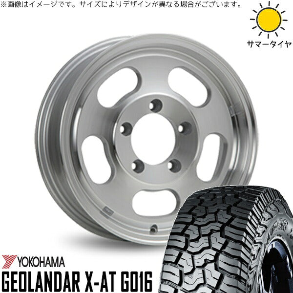 ヨコハマタイヤ ジオランダー X-AT G016 215/70R16 ＋ エクストリームJ D:SLOT シルバーポリッシュ 16インチ 5.5J ±0 5H139.7P サマー・ホイール4本セット。1枚目。