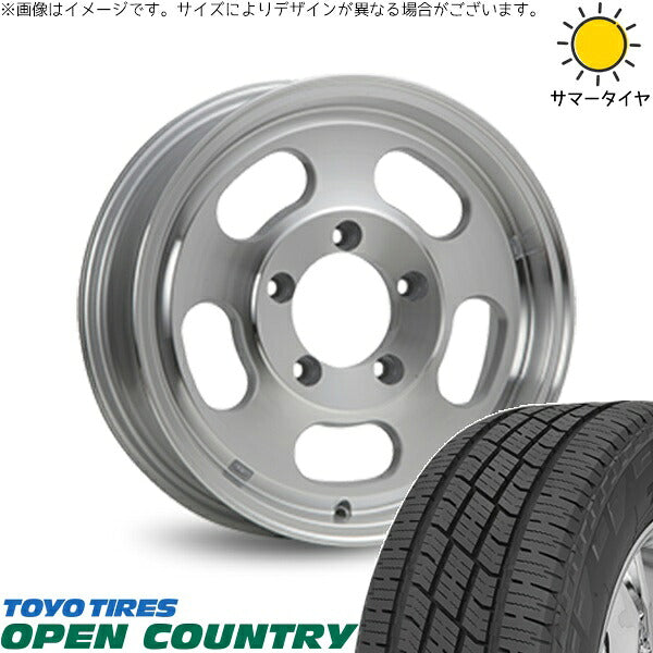 トーヨータイヤ オープンカントリー H/T2 215/70R16 ＋ エクストリームJ D:SLOT シルバーポリッシュ 16インチ 5.5J ±0 5H139.7P サマー・ホイール4本セット。1枚目。