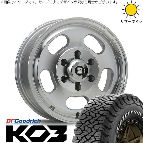 BFグッドリッチ オールテレーン T/A KO3 215/65R16 ＋ エクストリームJ D:SLOT シルバーポリッシュ 16インチ 6.5J +38 6H139.7P サマー・ホイール4本セット。1枚目。